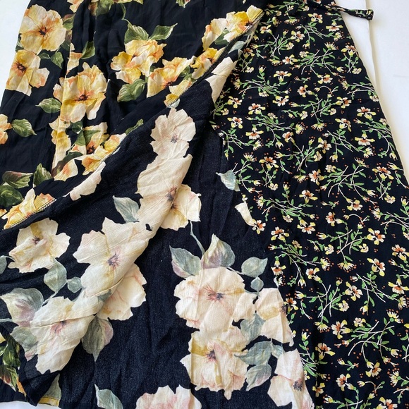 TOPSHOP busy garden floral print wrap midi skirt - Picture 6 of 10